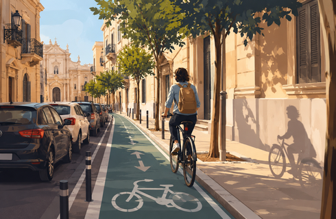 Ciclabili a Lecce, sicurezza stradale e corsie su carreggiata ridotta