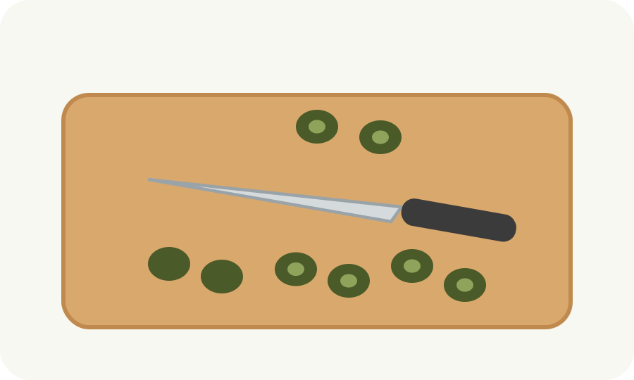 Passo 6: Taglia le olive